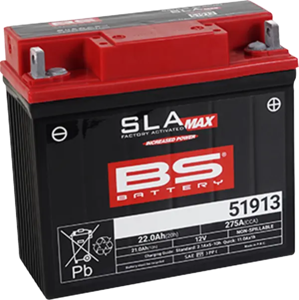 Sla Max Factory- Activated Agm Maintenance-free Battery [60873] Black-2
