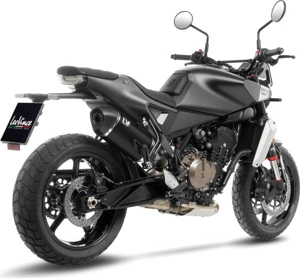 Tobă de eșapament LeoVince LV-14 Black Edition Slip-On pentru Husqvarna Svartpilen 801, 4, nordicamoto.ro