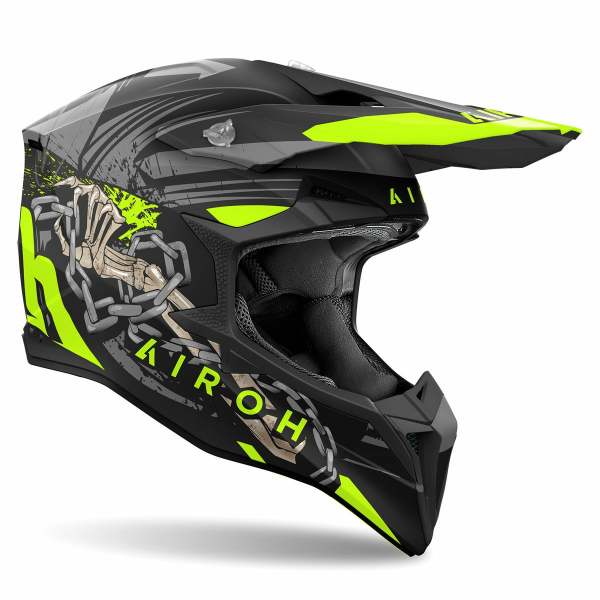 Cască Airoh Wraaap Darkness Black/Yellow Matte-1