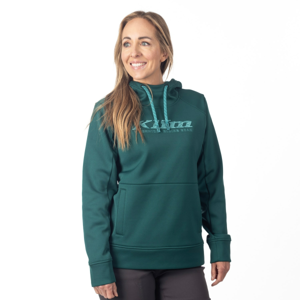 Hanorac Dama Klim Morley Pullover Rain Forest - Green-Blue Slate-16