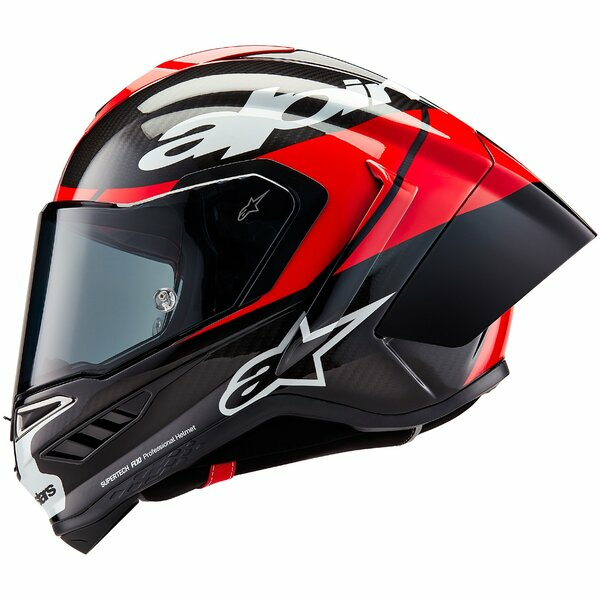 Casca integrala sport ALPINESTARS SUPERTECH R10 CARBON ELEMENT Negru/Rosu/Alb-5