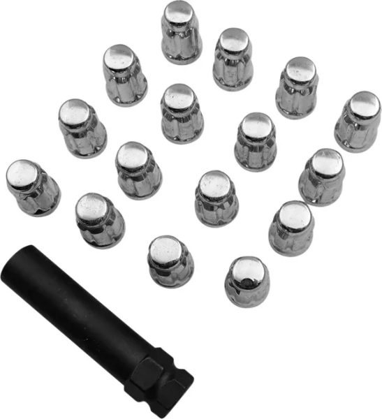 Splined Lug Nut Silver -0