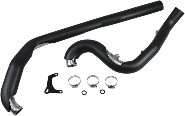 True Dual Headpipes Black, 1, nordicamoto.ro