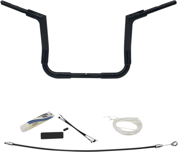 1-1/2(r) Ez Install Flat Top Handlebar Kit Black, 1, nordicamoto.ro