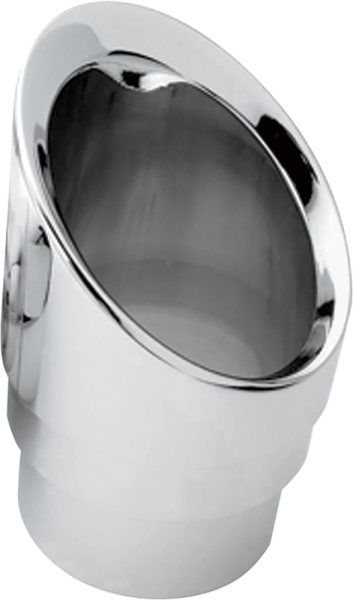 Billet Exhaust Tips Silver, 2, nordicamoto.ro