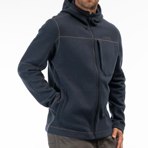 Hanorac Snowmobil Klim Bighorn Canyon Wool Fleece Mid Layer Black Heather-9