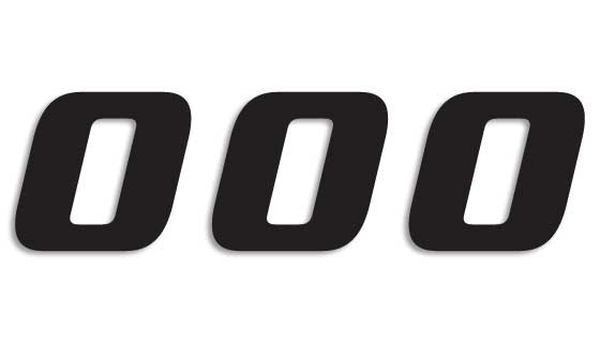 One Series Numbers Black, 2, nordicamoto.ro