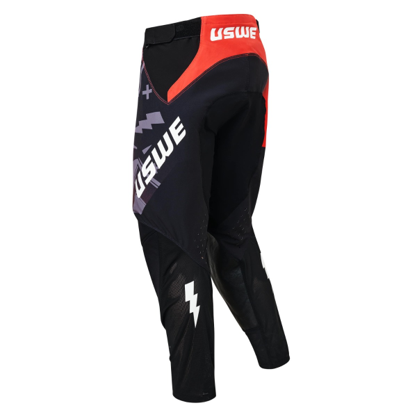 Pantaloni USWE Kalk Cartoon Off-Road Flame Red-0