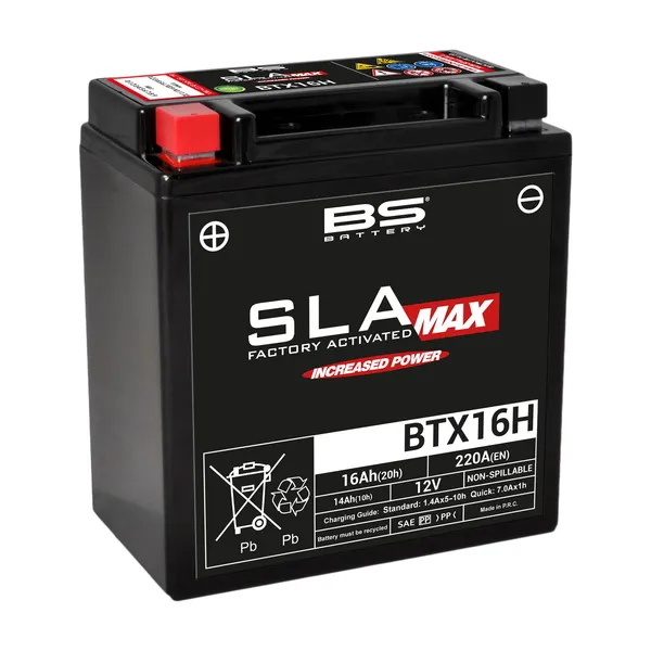 Sla Max Factory- Activated Agm Maintenance-free Battery [60873] Black-0