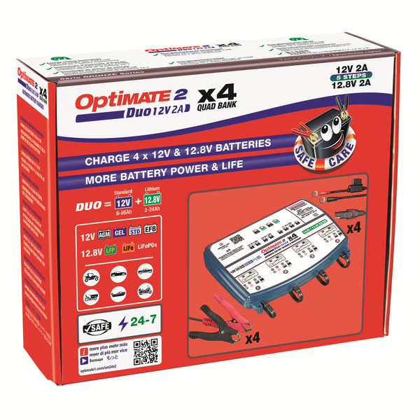 Optimate 2 Duo X 4 Bank Blue, 1, nordicamoto.ro