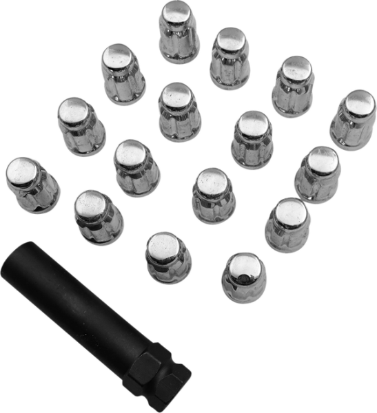 Splined Lug Nut Silver 