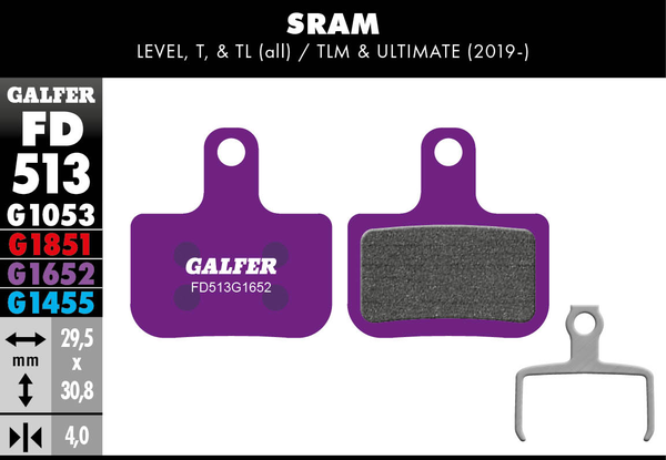 G1652 E-bike Brake Pads, 1, nordicamoto.ro