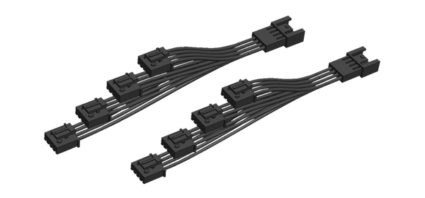4-way Rear Lighting Y-splitter Black, 1, nordicamoto.ro
