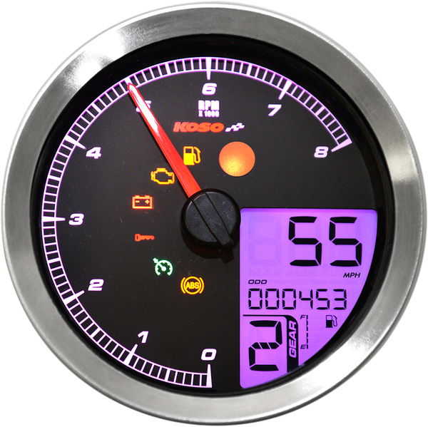 Hd-04 Speedometer/tachometer Black, 2, nordicamoto.ro