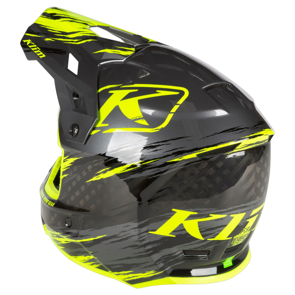 Casca Snowmobil Klim F3 Carbon Pro ECE Ascent Black - Asphalt-14