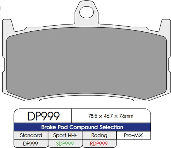 Brake Pad Sdp Sport Hh+ High Friction Street, 1, nordicamoto.ro