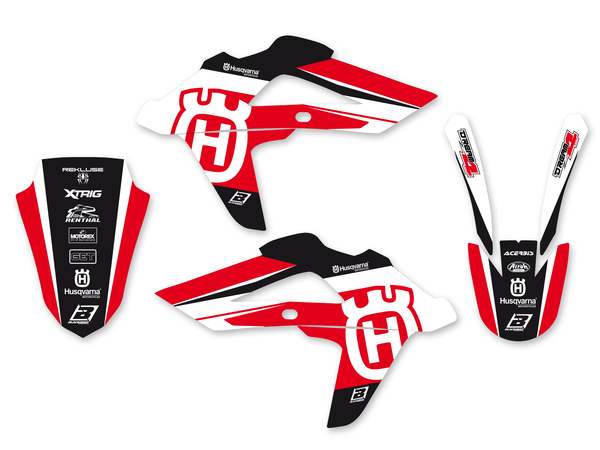 Dream 4 Graphics Kit Black, Red, White, 1, nordicamoto.ro