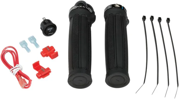 Clamp-on Heated Grips Black 