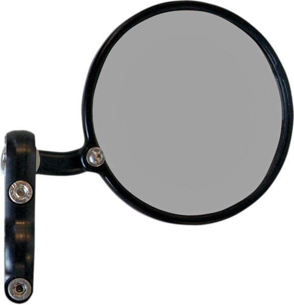Hindsight Bar End Mirror Anodized Black, 1, nordicamoto.ro