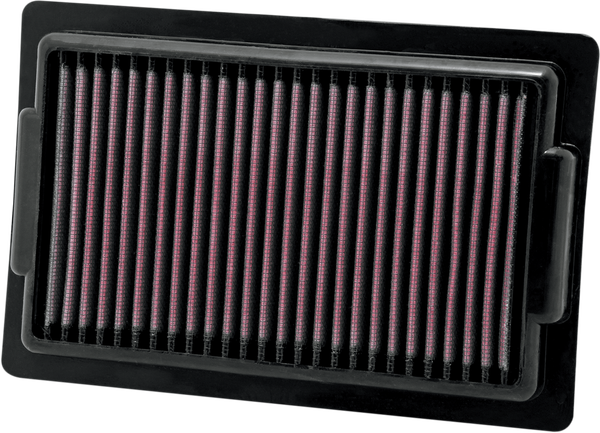 High-flow Air Filter Black, Red, 1, nordicamoto.ro