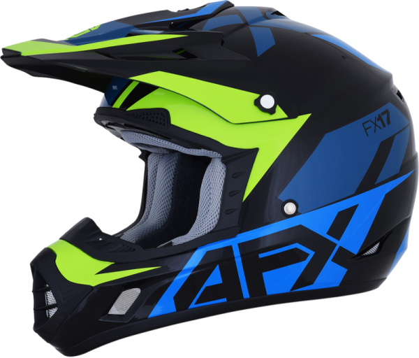 Fx-17 Aced Helmet Green, Blue, Black  S, 1, nordicamoto.ro