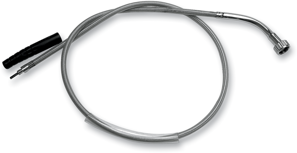 Armor Coat Braided Stainless Steel Speedometer Cable For Harley-davidson Silver 