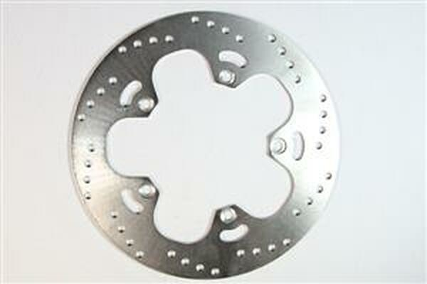 Round Hpsr Solid Brake Rotor Silver, Stainless Steel, 1, nordicamoto.ro