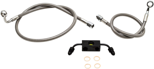Stainless Steel Brake Line Kit Silver 30, 1, nordicamoto.ro