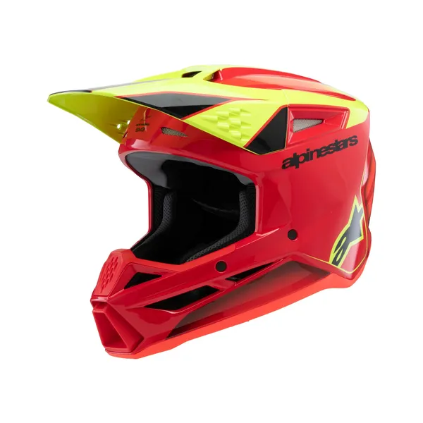 Casca Copii Alpinestars S-M3 Fray Black/Red/Yellow-6