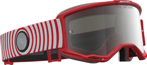 Vision 5 Hone Goggle White, Red, 3, nordicamoto.ro
