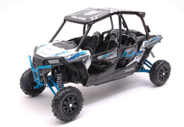 Macheta Buggy Toys & Hobbies Polaris RZR XP Turbo Eps White 1:18