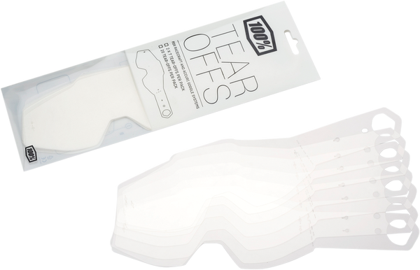 Racecraft-accuri-strata Mx Goggle Tear-offs Clear 