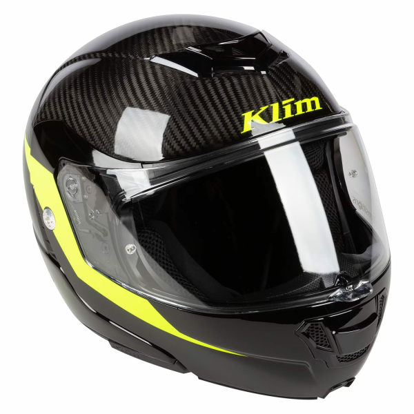 Cască Modulară Klim TK1200 Karbon ECE/DOT Gloss White-11
