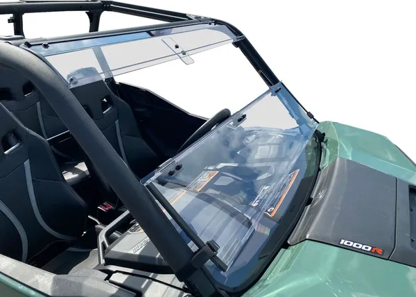 Deluxe Full Folding Windshield Clear -4