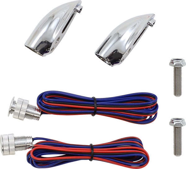 Lightning Bullets Run/brake/turn Led Lights Chrome, 2, nordicamoto.ro