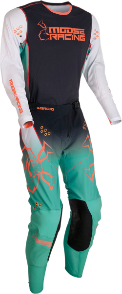 Pantaloni Moose Racing Agroid Black/Teal-2