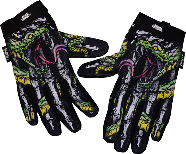 Glove Snakebite Blk Lg Black L +, 1, nordicamoto.ro