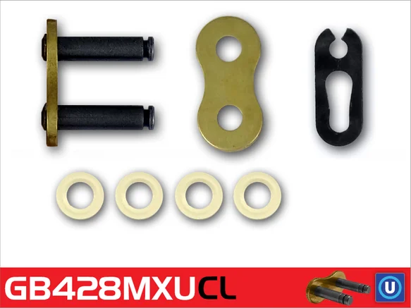 Lanț de transmisie Mxu 428, negru, auriu, 1, nordicamoto.ro