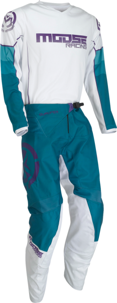 Pantaloni Moose Racing Qualifier Blue/White-2