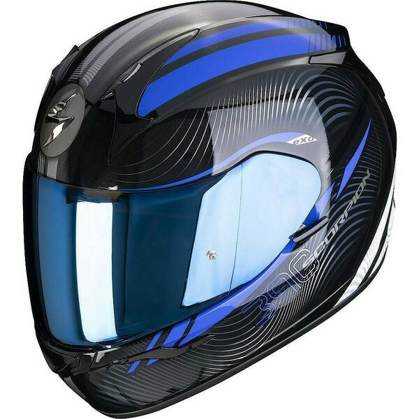 Casca Integrala Scorpion EXO 390 Sting Black/Blue-0