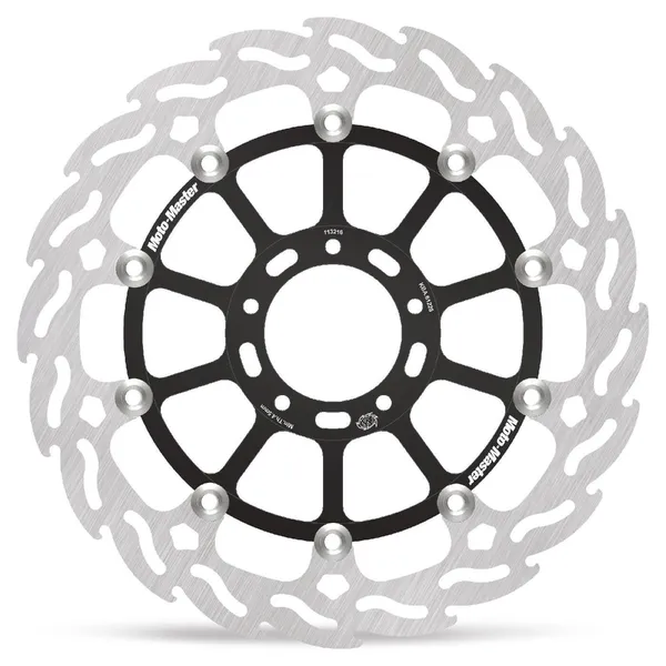 Seria Flame cu rotor flotant – Negru, Argintiu, Oțel inoxidabil, 1, nordicamoto.ro