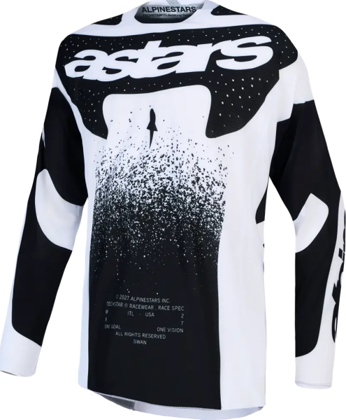 Techstar Swan Jersey Negru, 1, nordicamoto.ro