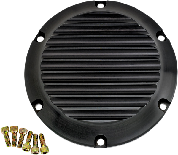 Billet Derby Cover Black Anodized, 1, nordicamoto.ro