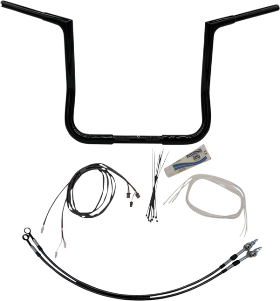 1-1/4(r) Ez Install Flat Top Handlebar Kit Black, 1, nordicamoto.ro