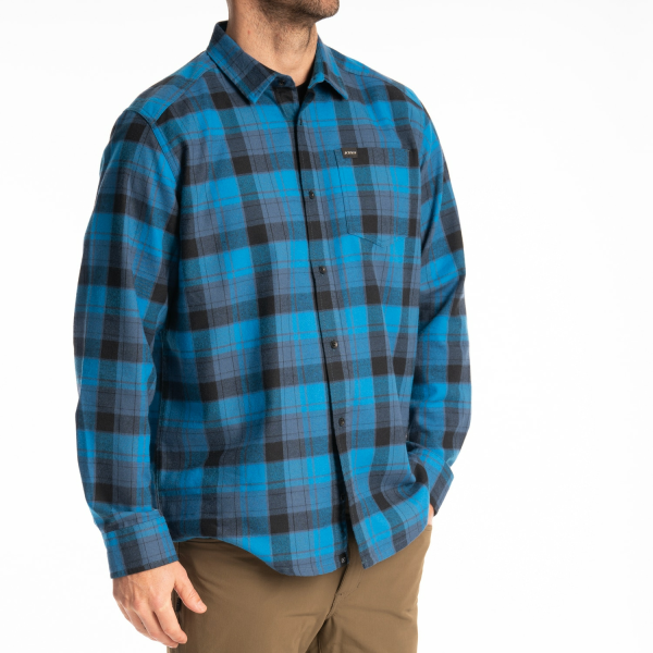Camasa Klim Cottonwood Midweight Flannel Fiery Red - Black-15