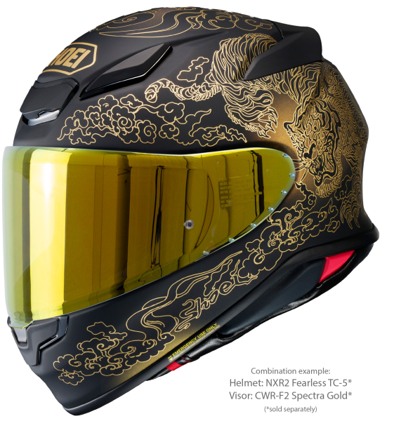 Casca integrala SHOEI NXR2 FEARLESS TC-5 Negru/Auriu Mat XXL-8