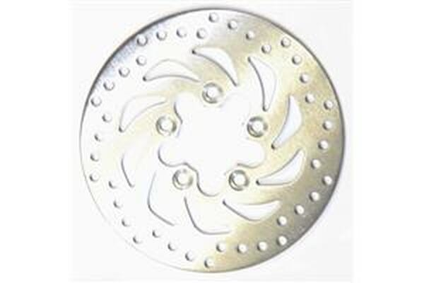 Round D-series Scooter Brake Rotor Silver, Stainless Steel, Zinc, 1, nordicamoto.ro