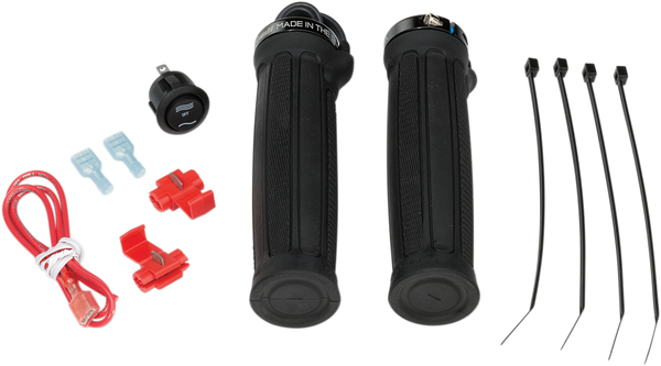 Clamp-on Heated Grips Black 