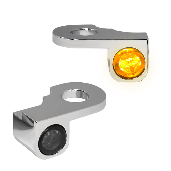 Nano Series Handlebar Turn Signals Chrome, 2, nordicamoto.ro