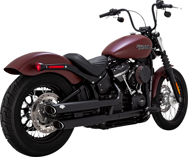 3(r) Twin Slash Slip-on Mufflers Black, 1, nordicamoto.ro